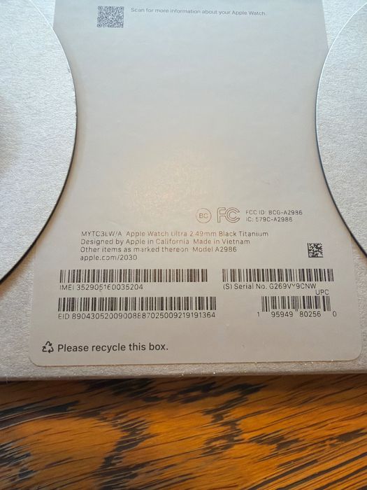 Apple Watch Ultra 2 49mm “Black Titanium” A2986