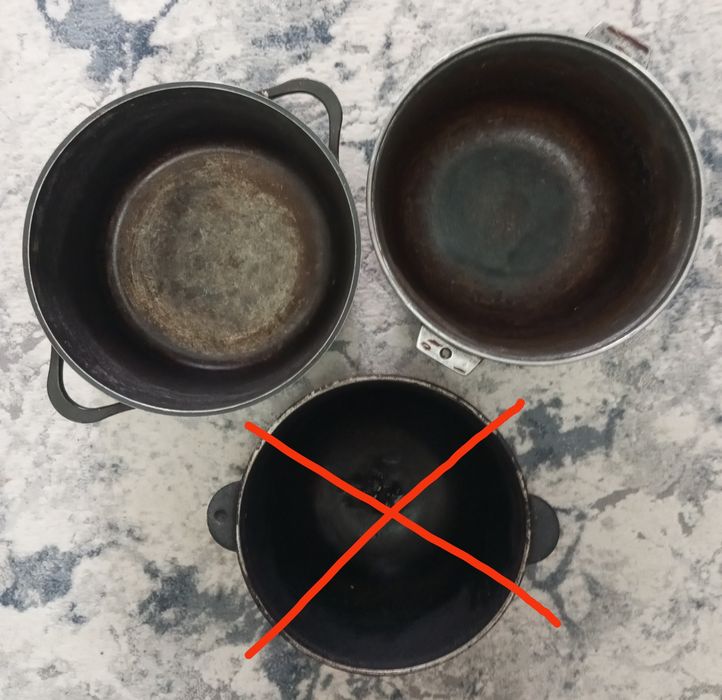 Продаются казаны 7л-6л по40000,сковородки по 25000,разные крышки.