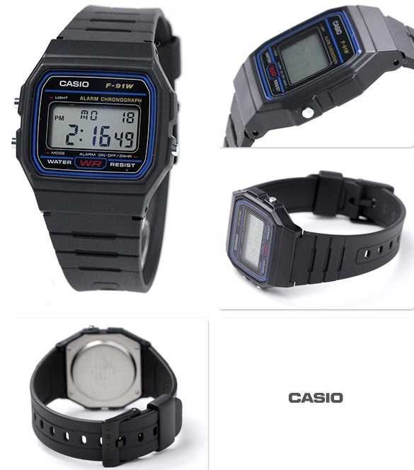 Casio F-91W-1.Оригинален Часовник Касио F-91W QQ Класически Модели Q&Q