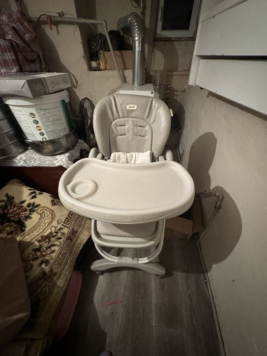 Детская мебель комплект манеж кровать +стул для корм.