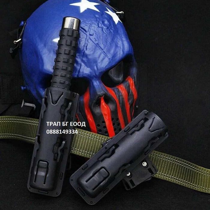 Универсален Полимерен Тактически Калъф Държач за Телескопична Палка