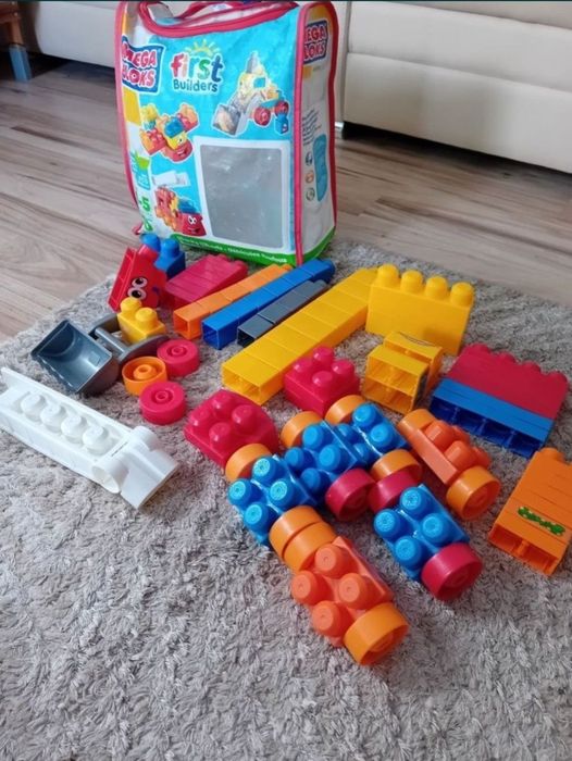 set mega blocks 73 piese 6636 first builders constructii lego