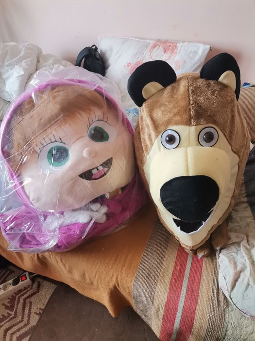 Costume Cosplay Mascote Masha si ursu, evenimente, petreceri, nou