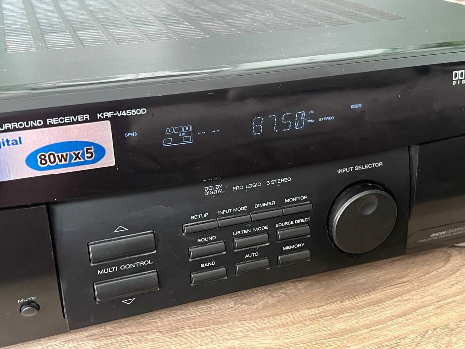 Kenwood KRF-V4550D  Receiver audio-video Dolby Digital 5.1 80W canal
