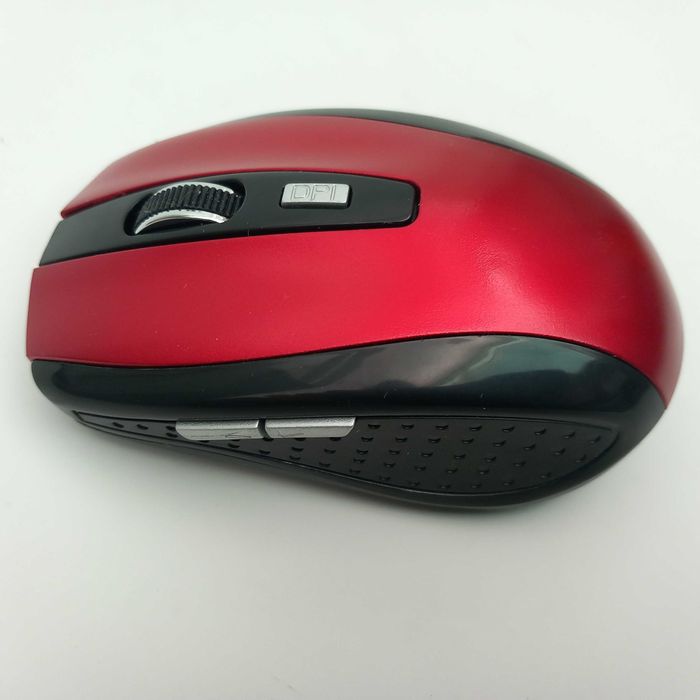 Безжична мишка червена