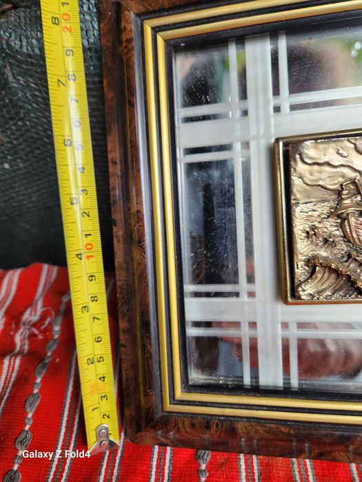 Tablou lemn și metal