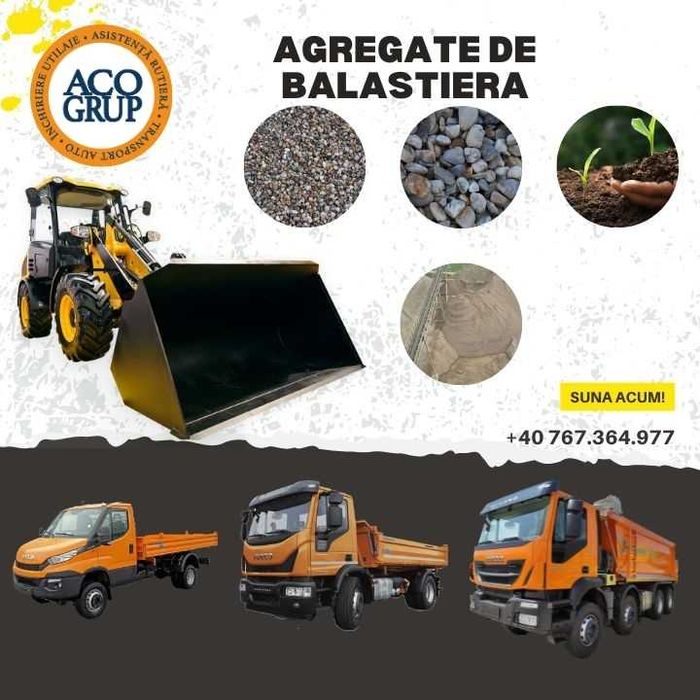 Pietris 16 x 32 - Agregate de Balastiera cu Transport Rapid - ACO GRUP