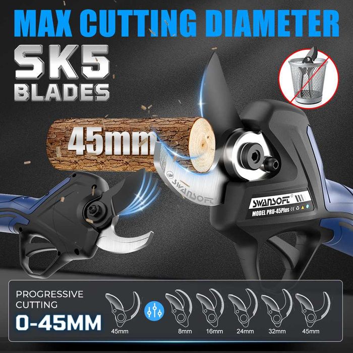 Foarfecă Vie/Pomi Swansoft PRU-45 Profesională - 45mm