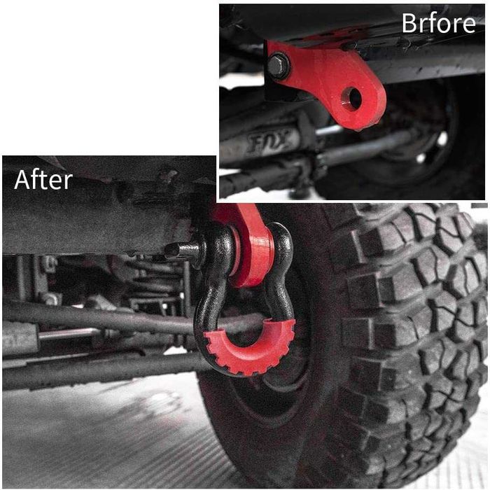 Set 2 Ochete 3/4 cu Protecții – 4,75T, Negru cu Roșu