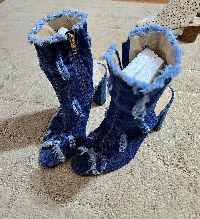 Летняя джинсовая обувь