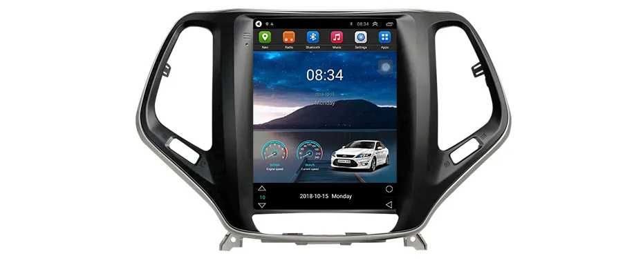 Navigatie Android TESLA Jeep Cherokee 2013-2018 1/6 Gb Ram Carplay