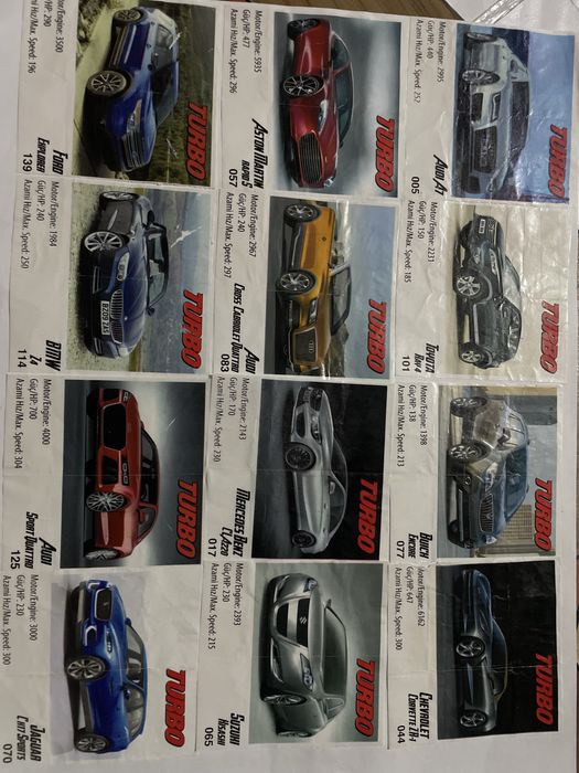 Colectie masini turbo