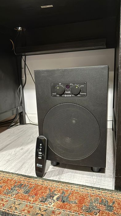 Monitoare ADAM Audio T5V + Sub8 subwoofer cu telecomanda, cabluri stok