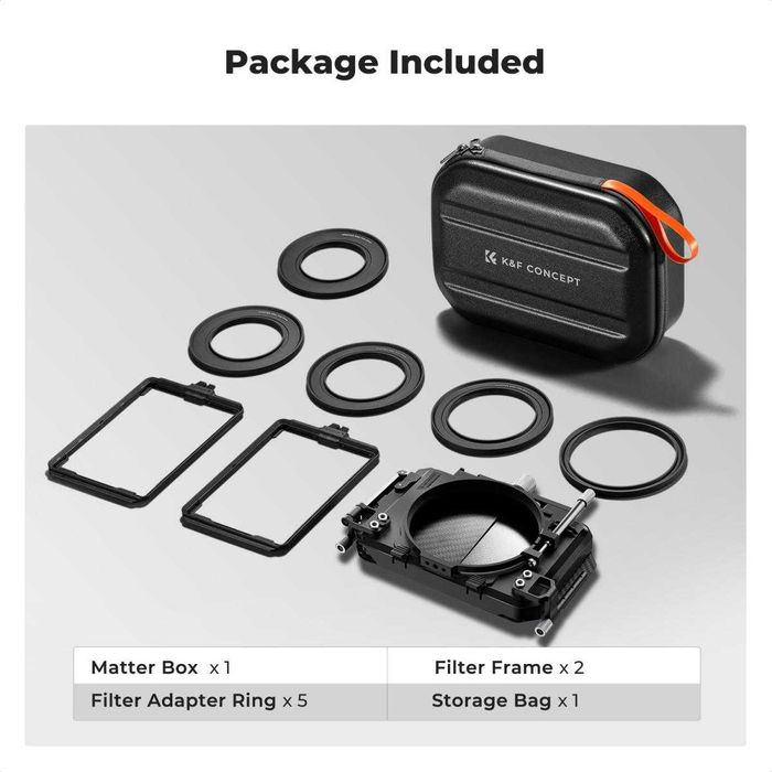 K&F Concept карбонов Matte Box за камери и обективи