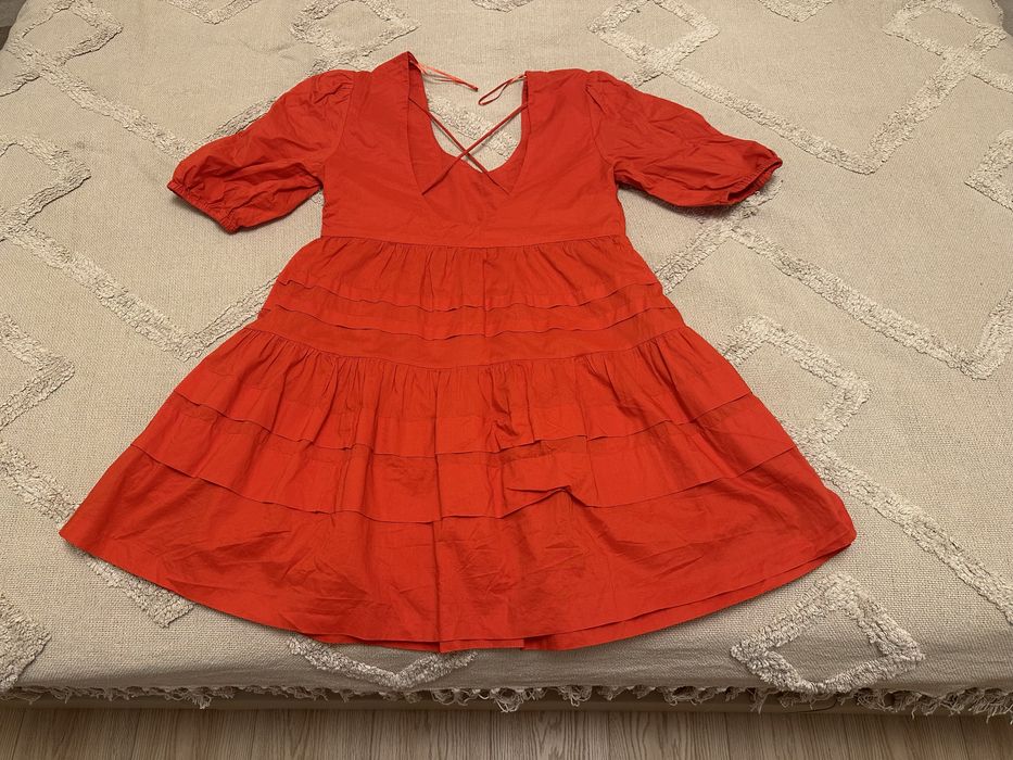 Rochie rosie, superba Mango