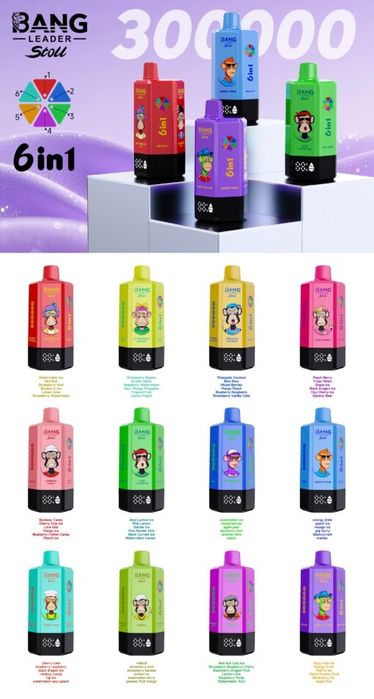VAPE 300.000 puffs, 6 in 1