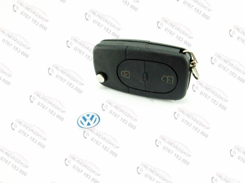 Carcasa cheie briceag ORIGINALA cu logo VW,SKODA,SEAT 2 butoane