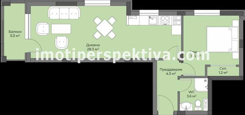 Продава се Двустаен апартамент в Пловдив, Беломорски - 73 кв.м за 1261 €/кв.м - Снимка #4