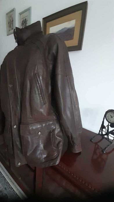 Haina barbateasca din piele naturala „ Aldo Colitti”, marimea 50