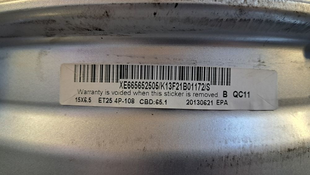 Джанти 15" 4х108 Пежо / Ситроен