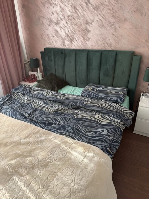 Set pat matrimonial, veioze si scaun