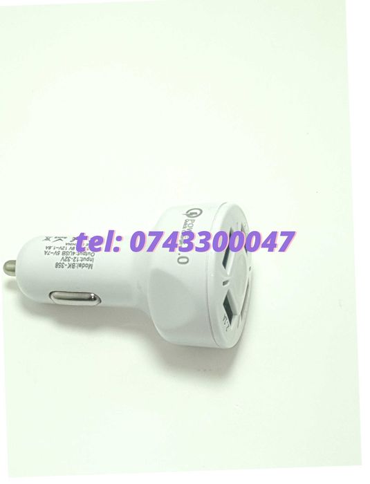 Superfastcharge Incarcator Auto Cu Patru Porturi Usb Partycharge