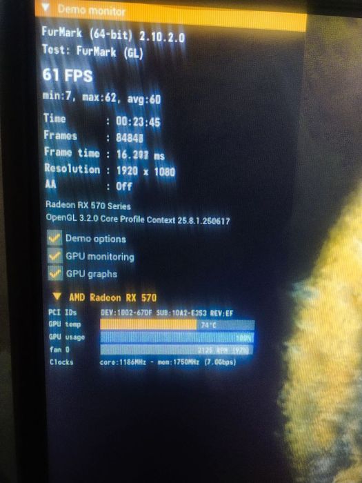 Rx 570 saphir, почти не использована