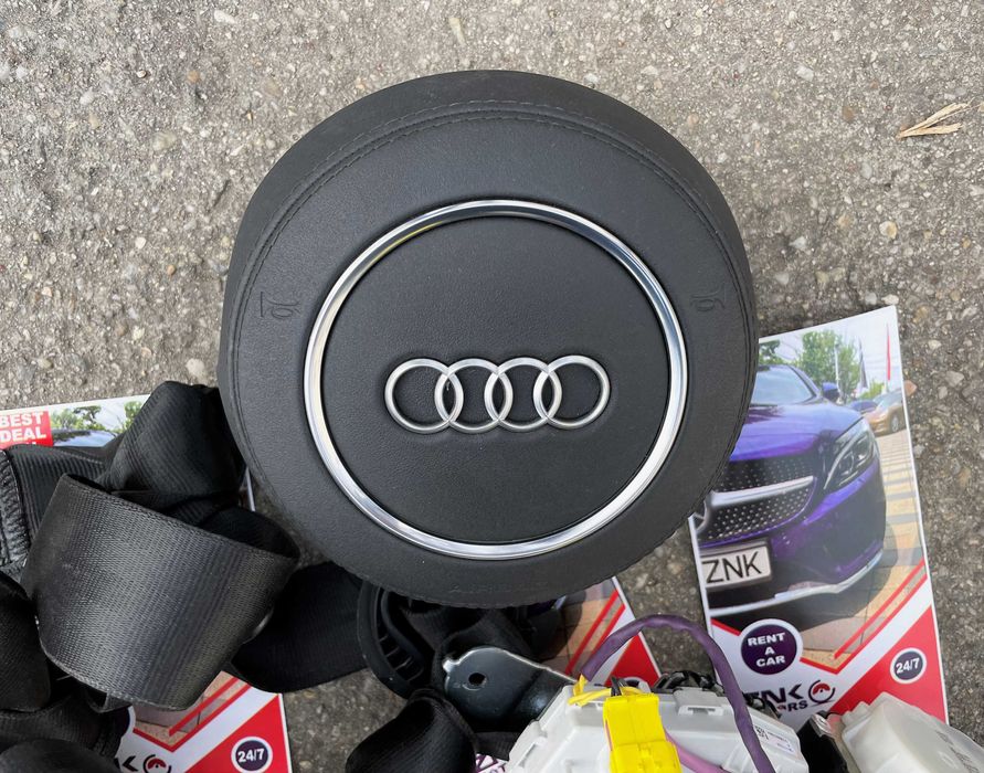 Audi A6 A7 A8 kit airbag volan s line - set centuri de siguranta