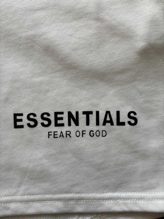 Fear of God Essentials Sweat Shorts White