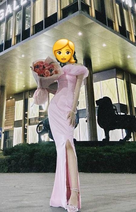 Вечернее,  нежное платье