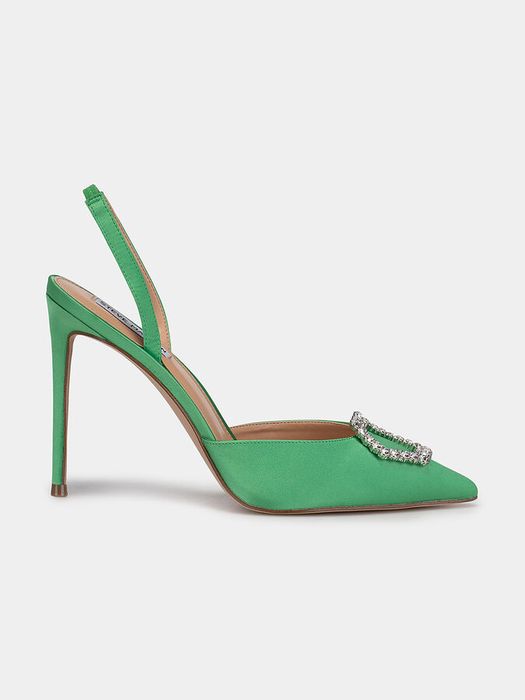 Нови високи обувки стилето Steve Madden в зелено