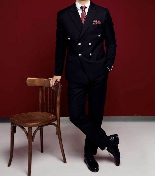 Костюм Черный  (48 Размер)