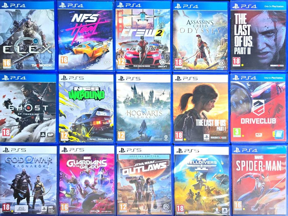 Lot 15 jocuri PS4-PS5 in stare foarte buna