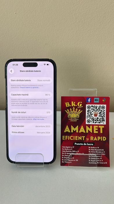 Iphone 15 Pro 256gb Amanet BKG