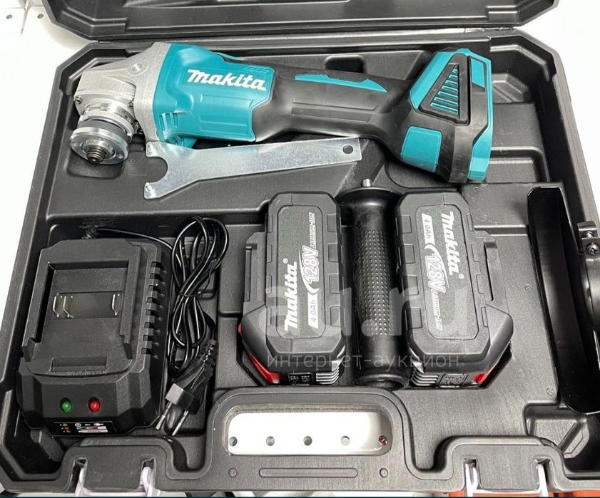 Угловая шлифовальная машина Болгарка Makita аккумуляторная
Литий ионна