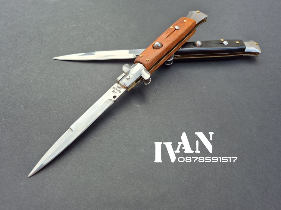 Италиански автоматичен ножStiletto-"leverletto by Bill Deshivs