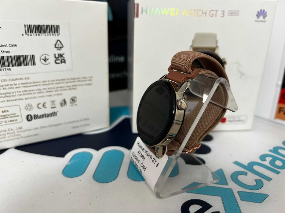 Ceas Huawei Watch GT 3 44 MM Gold Stainless Steel Case Mil-b19 * Garantie *Buy Back * deviceXchange