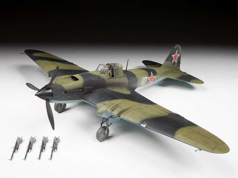 Сборная модель самолета Ил-2 (одноместный) (Звезда. 1/48)