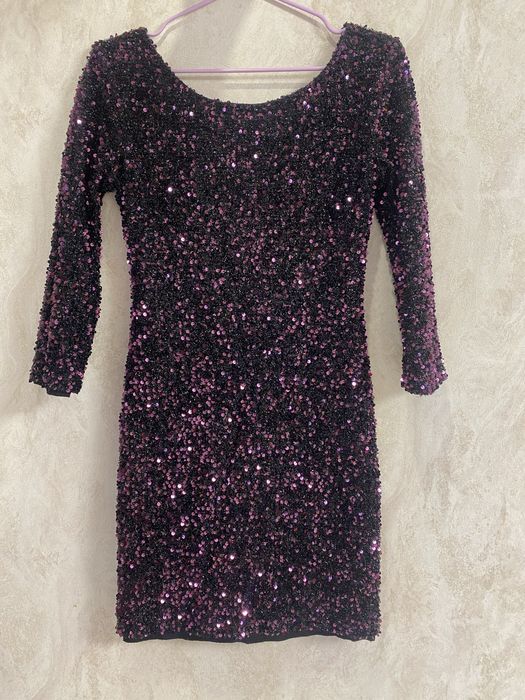 Платье в пайетках, вечернее платье, нарядное