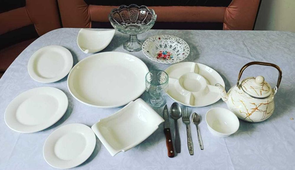 Палатка, аренда, ыдыс-аяқ