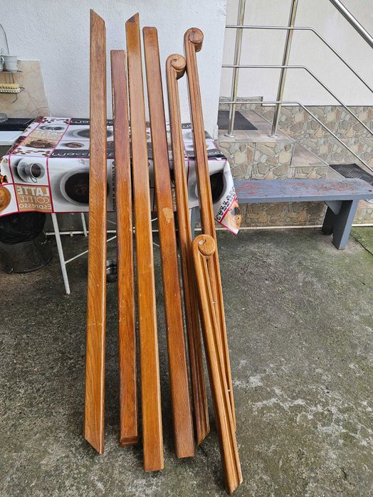 Baluștri din lemn de stejar + mână curenta