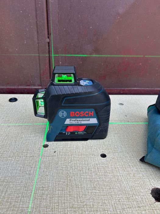 Nivela laser 360° Bosch GLL 3-80 G raza verde