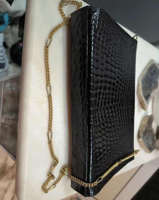 Geanta din piele de crocodil vintage