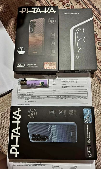 Samsung Galaxy S26 Ultra Sky Blue 512GB/12GB Гаранция 3г!Като нов!