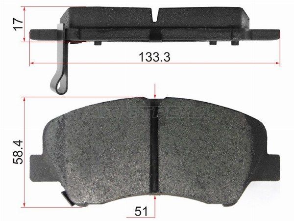 Колодки тормозные Kia Ceed