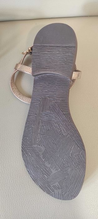 Sandale maro de piele, casual, noi.