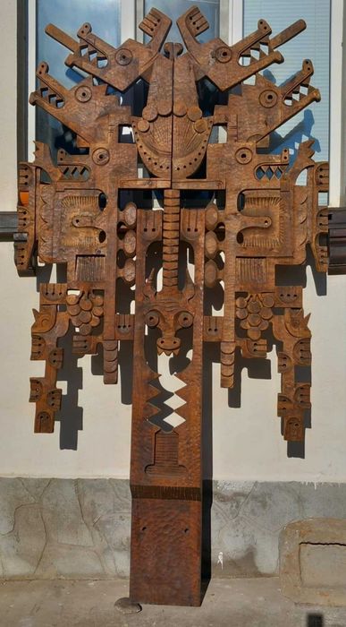 Дърворезба масивна /Пано уникат - на проф.Кънчо Цанев