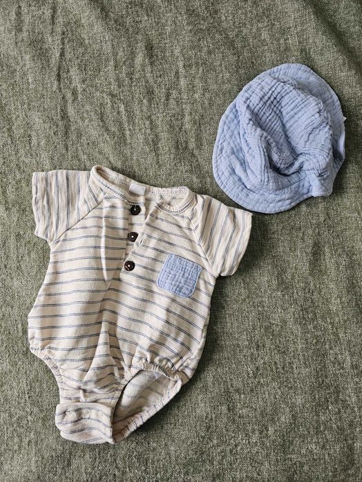 Боди с шапка за бебе 62 cool club