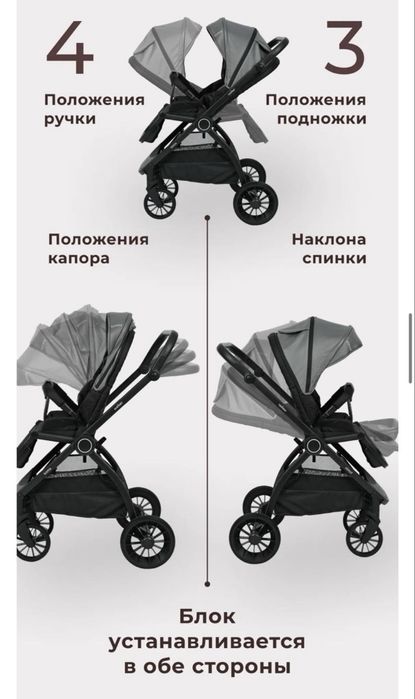 Коляска детская Tomix walker 2в1