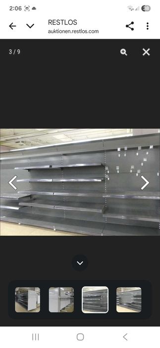 Sistem de rafturi metalice profesionale pentru supermarket sau magazin